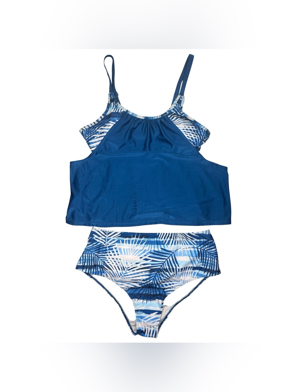 Blue Tropical 2 Piece Swimsuit